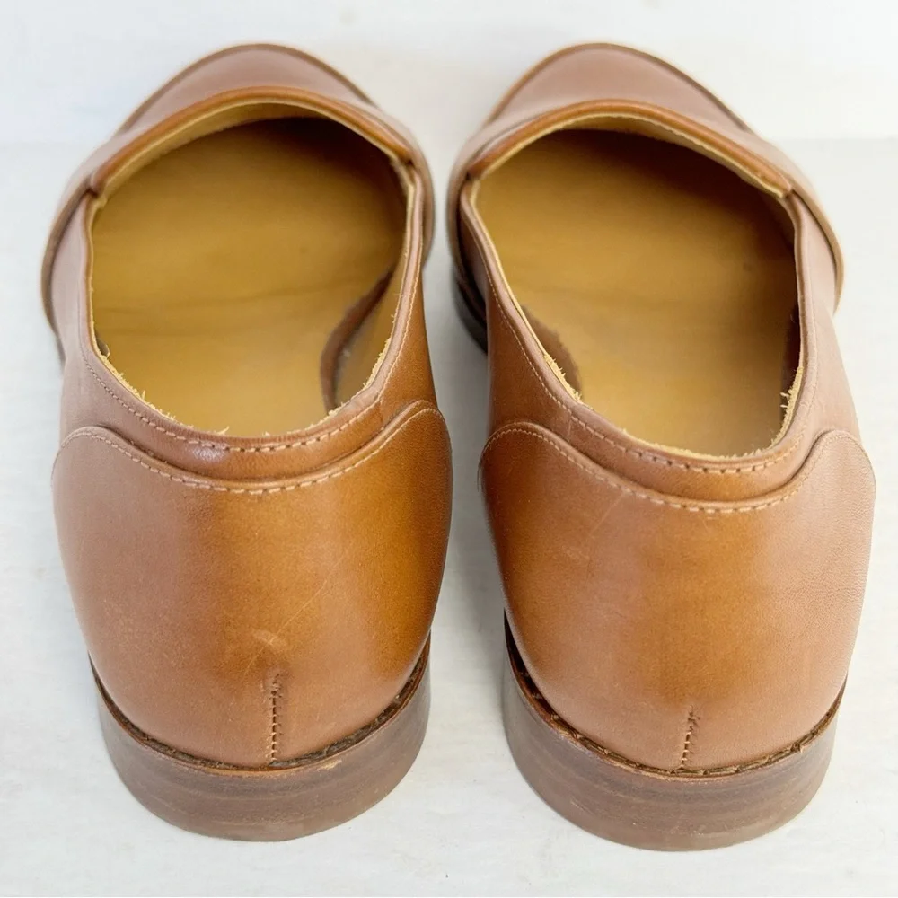 Sézane Shoes MICHEL LOAFERS Cognac Leather Minimalist Sz US6.5 - Picture 10 of 14